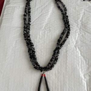 Necklace Snowflake Obsidian Jacla