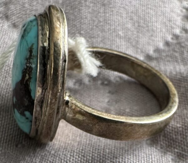 Ring Natural Turquoise in Sterling Silver - Image 2