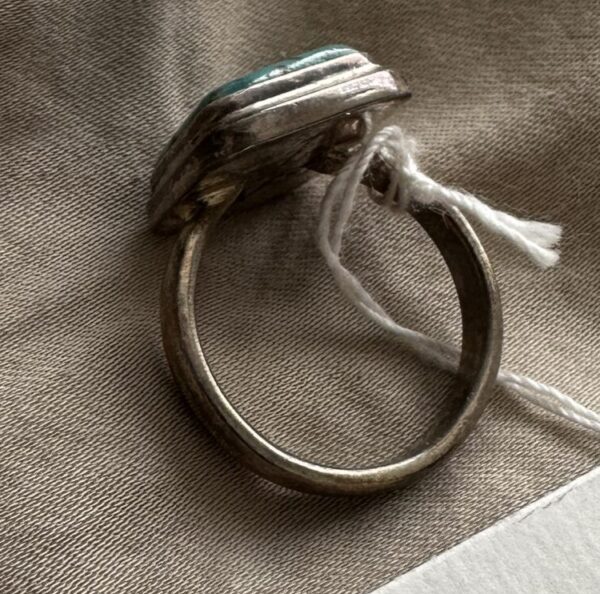 Ring Natural Turquoise in Sterling Silver - Image 2
