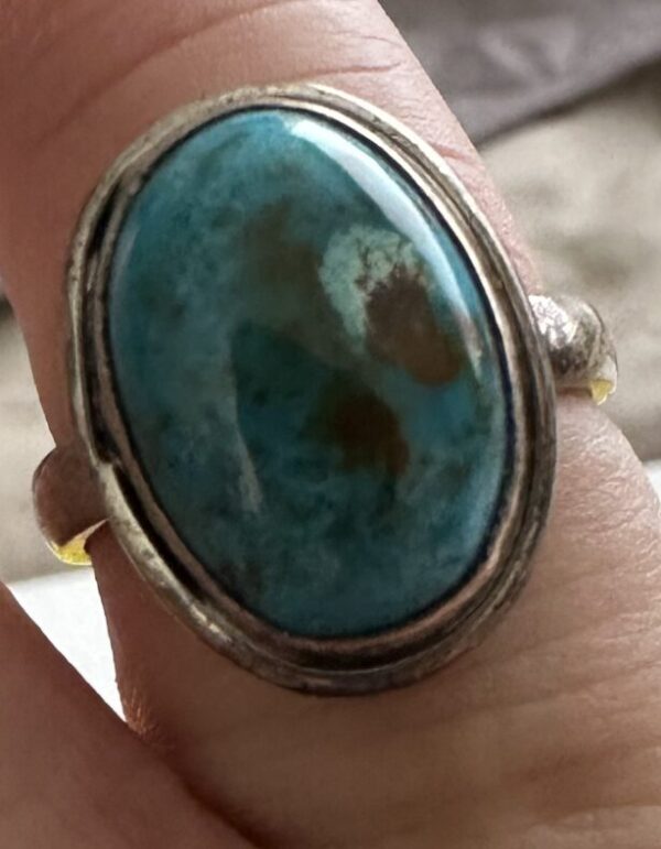 Ring Natural Turquoise Sterling Silver