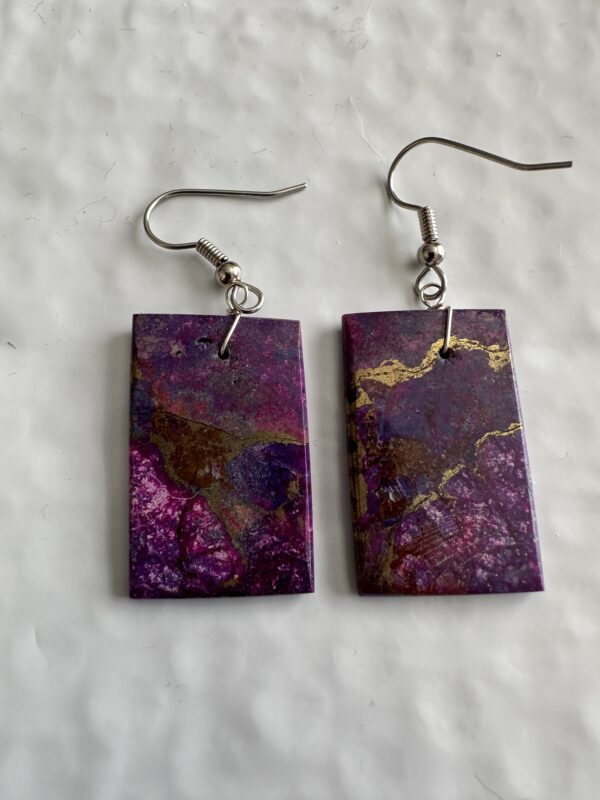 Earrings Mojave Turquoise Slabs - Image 2