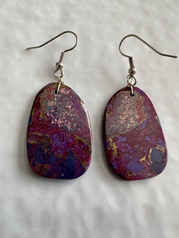Earrings Mojave Turquoise Slabs - Image 2