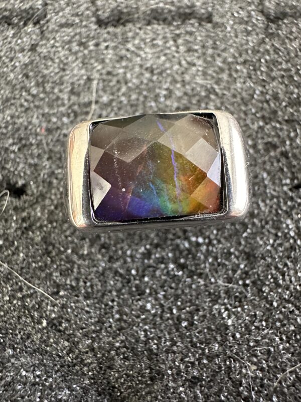 Ring Ammolite Sterling Silver Plain