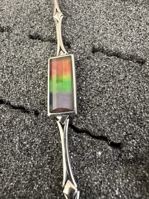 Bracelet Ammolite Faceted Rectangle Small